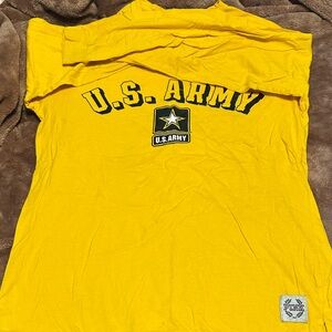 PINK Victoria's Secret Yellow U.S. Army Long Sleeve Tee